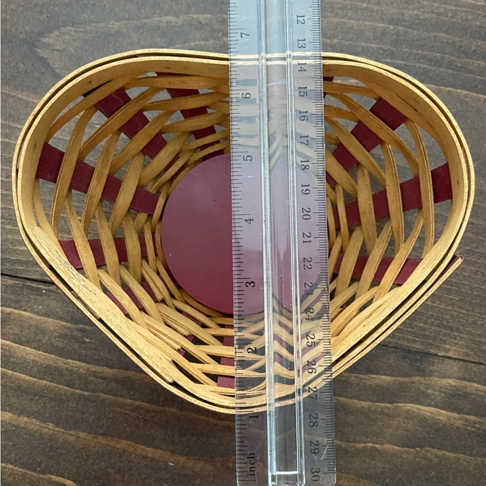 Longaberger Heart Shaped Basket with Liner
